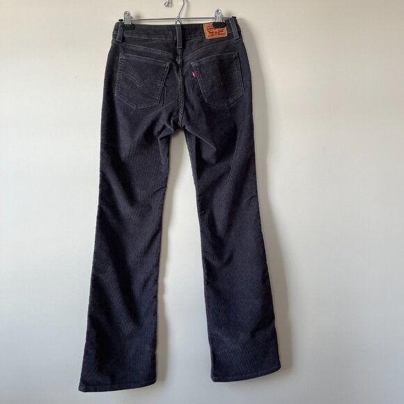 Levi’s Super Low Bootcut Corduroy Pants Gray, Women’s Size 27 Y2K Retro Low Rise - Picture 3 of 9